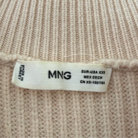 Mango Beige Utility Jacket with Ribbed Texture - Picture 3 of 3